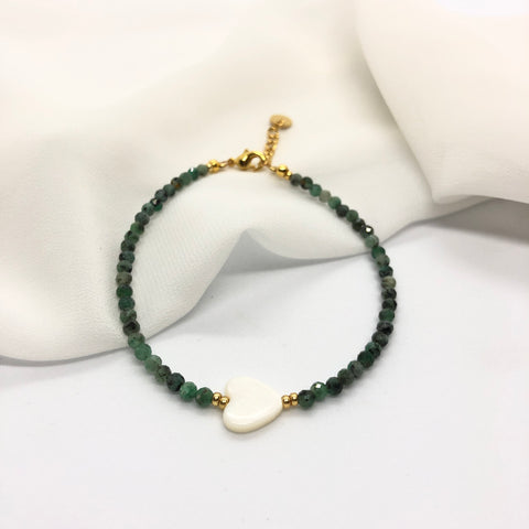 Armband Mei – Smaragd (openheid, oprechtheid)