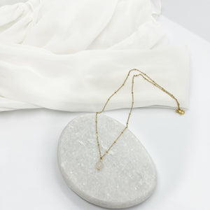 Ketting met Rozenkwarts bedel